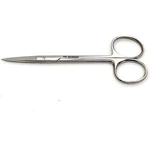 Tijeras de Corte de Tejido Iridiano Manuales de Acero Inoxidable, Punta Afilada Recta, Instrumento de Cirugía Oftálmica de Precisión para Ojos - Product Image 1