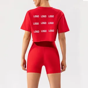Sudadera con capucha corta transpirable personalizada para mujer, sudadera informal con capucha, estilo oversize, a la moda, para streetwear - Product Image 1