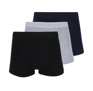 Sous-vêtements pour hommes, caleçons de sport de couleur unie, caleçons en coton pur - Product Image 3
