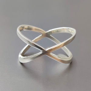 Anillo de Plata de Ley 925 liso, de dos caras, 2021 - Product Image 3