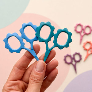 Colorful <b>Floral</b> Handle Sewing <b>Scissors</b> for Embroidery Needlework and Thread Cutting - Product Image 1
