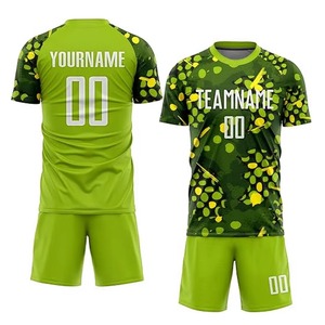 Camiseta de Fútbol Personalizada con Impresión por Transferencia de Calor, Transpirable, Absorbente de Humedad, 100% Poliéster, Tallas Grandes, Números y Nombres del Equipo - Product Image 4