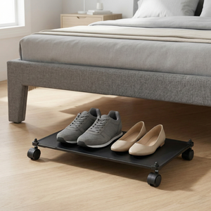 Muebles de almacenamiento modernos para el hogar OEM, organizador de zapatos debajo de la cama de PP con ruedas - Product Image 1