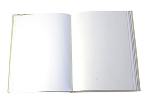 Cuaderno de Papel Reciclado Hecho a Mano con Cubierta Dura de Lona Reutilizable, Multicolor, con Diseño de Aves Serigrafiado - Product Image 3