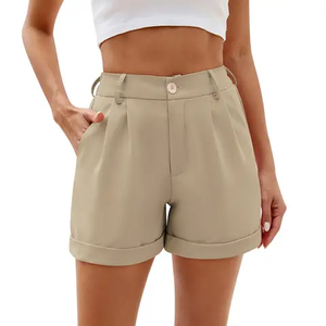 Shorts de mezclilla casuales de verano de cintura alta para mujer, estilo premium, a la moda, rasgados, de gran venta - Product Image 1