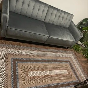 Alfombra de Yute Natural Personalizada, Estilo Boho, Reversible, Resistente a las Manchas, de Pelo Medio y Grueso, con Base de Yute, Tamaño Personalizado, Estilo Rústico - Product Image 4