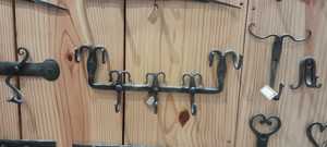 Cast Iron Door Hangers Multiple Shapes Sizes Rustic Decorative Wall <b>Hooks</b> Vintage Metal Heavy Duty Hanger for Home Garden - Product Image 2