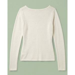 Suéter Casual de Punto para Mujer, con Hombros Descubiertos, para Primavera, Verano y Otoño, con Cierre de Cremallera y Decoración de Botones - Product Image 2
