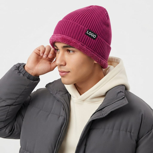 Manufacturing Wholesale High Quality Unisex Beanie Rib Knit Beanie <b>Winter</b> <b>Cap</b> Solid Color Casual Style - Product Image 3