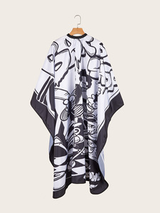 ผ้าคลุมตัดผมกันน้ำแบบกำหนดเองได้ พร้อมตะขอเกี่ยว สำหรับช่างตัดผมมืออาชีพ ใช้ในร้านเสริมสวย - Product Image 4