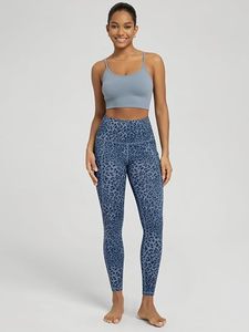 Women's <b>Leopard</b> Sexy High Waisted Yoga <b>Leggings</b> Knitted Stretch Pockets Soft Breathable Tummy Control Non-See-Through Workout - Product Image 4