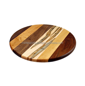 Tabla de Cortar de Madera de Alta Calidad y Lujo Moderno con Mango de Cuchillo de Acero Inoxidable, Ecológica para Uso Doméstico y Comercial - Product Image 4