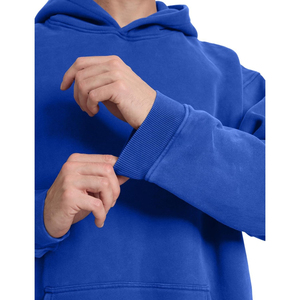 เสื้อฮู้ดดี้โอเวอร์ไซส์แฟชั่นผู้ชายปี 2025 เนื้อผ้านุ่มพิเศษ ล้างสีแบบแอซิดวอช ป้องกันรอยยับ สไตล์วินเทจ รับออกแบบโลโก้ตามสั่ง - Product Image 4