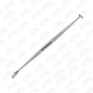 Dissecteur d'amygdale 215 mm (8.12 ") à double extrémité avec instrument médical en acier inoxydable réutilisable non stérile de 6 mm de largeur - Product Image 4