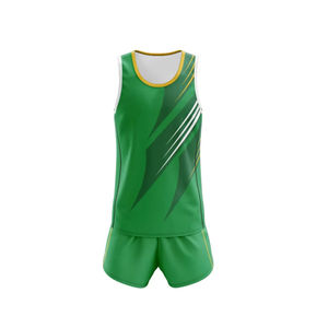 Servicio OEM, Uniforme de Atletismo de Poliéster Estampado, Ligero y Transpirable, Logotipo Personalizado, Tallas para Hombre Adulto, Color Sólido - Product Image 2