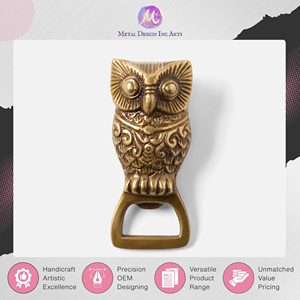 Amazing Offer on Modern Design Antique Handcrafted Brass Bottle Opener – Owl Shape <b>Bar</b> <b>Tool</b> for Opening Bottles at Best Price - Product Image 5
