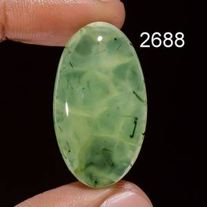 นักออกแบบอัญมณี Prehnite สีเขียวธรรมชาติคุณภาพสูงที่น่าตื่นตาตื่นใจคริสตัล Cabochon หลวมธรรมชาติสําหรับการทําเครื่องประดับและงานฝีมือใช้ OEM - Product Image 3