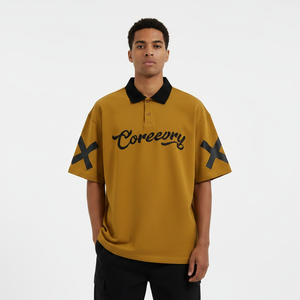 Chemise en coton respirante pour homme, décontractée, à manches courtes, avec logo brodé sur le devant, tendance - Product Image 6