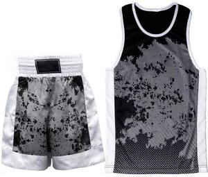 Conjunto de Pantalones Cortos y Camiseta de Boxeo Unisex, Duraderos y Ligeros, con Estampado por Sublimación, de Secado Rápido, en Poliéster, para Artes Marciales - Product Image 1