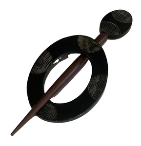 Ultra High Quality Women's Unique Design Pins Oval Shape Horn Wood Plated Diamonds Pearls <b>for</b> <b>Weddings</b> Engagement Parties Gift - Product Image 1