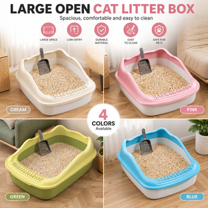 <span class=keywords><strong>Bac</strong></span> à litière pour chat en plastique PP, petit format, durable, anti-éclaboussures, <span class=keywords><strong>prix</strong></span> compétitif - Product Image 1
