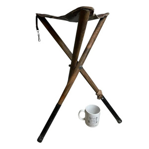 High demand leather hunting <b>stool</b> <b>folding</b> tripod camping <b>stool</b> wholesale supplier OEM custom export outdoor furniture for sale - Product Image 2