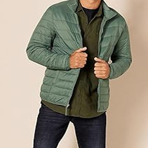 Service OEM, veste matelassée à capuche, veste personnalisée avec logo pour hommes, avec poche, veste matelassée à bulles pour hommes - Product Image 1