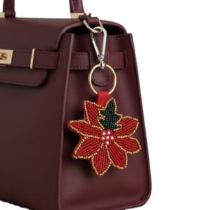 Handcrafted Bohemian Keychain Colorful Beaded Embroidery Stylish Accessory for Bags <b>Purses</b> <b>Backpacks</b> Woven Technique - Product Image 3