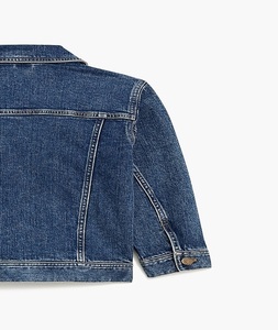 Chaqueta Vaquera para Niños, Estilo Clásico, Color Azul Lavado, Algodón, Ropa Exterior Informal para Niños, Duradera, Cómoda, a Prueba de Viento, Moda Otoño Invierno - Product Image 5