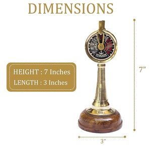 Télégraphe en laiton fait main, télescope maritime vintage, objet de collection, décoration nautique, réplique antique, cadeau - Product Image 2