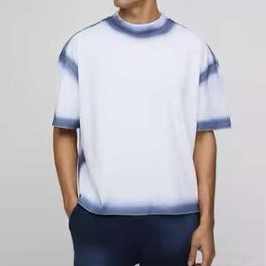 เสื้อยืดโอเวอร์ไซส์ผู้ชาย ผ้าฝ้ายถัก 100% ระบายอากาศได้ดี เรียบลื่น สวมใส่สบาย สไตล์สตรีทแวร์ สำหรับใส่ในชีวิตประจำวัน - Product Image 1