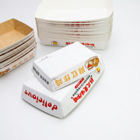Boîte à poulet frit écologique en carton rose imprimé, type coquille, jetable, pour restauration et fêtes, vente en gros directe usine