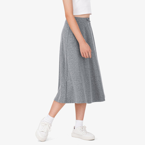 Falda Escolar Casual con Logotipo Personalizado para Niñas, Uniforme Escolar, Falda Larga de Línea A de Color Sólido para Niñas - Product Image 3
