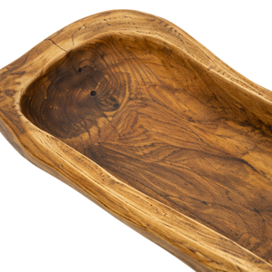 Bol décoratif en forme de bateau long, multifonctionnel, durable, en teck écologique, moderne et luxueux ARTERRA pour villa de luxe - Product Image 4