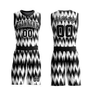 Tenue de Basketball Personnalisée Sublimée pour Équipe et Club, Vêtements de Sport 100% Polyester Anti-UV, Anti-Transpiration, Grandes Tailles - Product Image 1