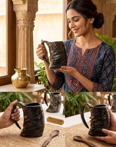 Jarra de Cuerno Vikinga de Primera Calidad, Taza de Cerveza de Cuerno de Buey Natural, Estilo Medieval, Decoración para el Hogar, Regalo - Product Image 3