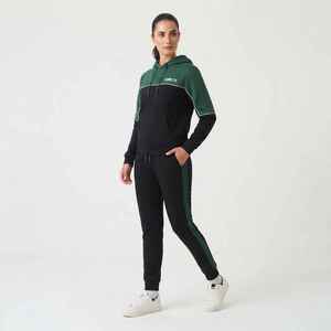 Women's Color Blocked Hooded Tracksuit <b>Set</b> With Pocket Regular Fit Sporty Style All Seasons <b>Knitted</b> 100% Cotton Pullover - Product Image 1