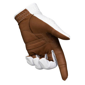 Guantes de Golf profesionales ligeros para hombres adultos, guantes de Golf de piel de oveja de Color marrón y blanco, guantes de Golf izquierdos y derechos para hombres y mujeres - Product Image 4