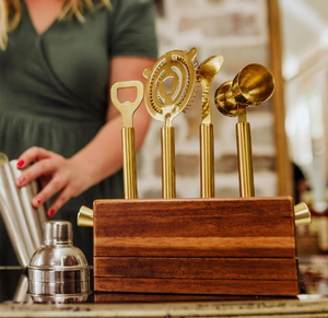 Ensembles d'outils de bar professionnels en laiton doré poli brillant, accessoires de bar de qualité supérieure et très demandés pour l'hôtellerie et la maison - Product Image 6