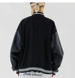Blouson Bomber Homme Personnalisé à Prix Abordable, Broderie Chenille, 100% Coton, Col à Capuche, Fermeture Éclair, Logo Plaid sur le Devant - Product Image 6