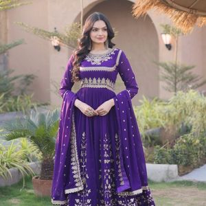 Lehenga Choli Dupatta brodé rouge pour femme, robe de soirée de mariage longue, Inde, Pakistan - Product Image 2