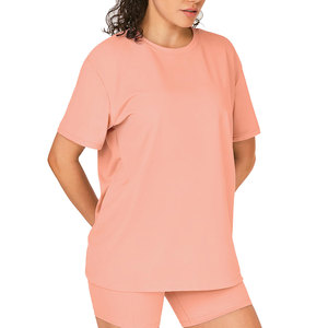 Oem Service Women's Shorts <b>Sets</b> Skin Friendly Sweat Absorbent Uv Protection With Customizable Designed Logo 2 Piece Shorts <b>Sets</b> - Product Image 5