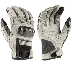 Gants de moto vintage respirants en polyester et nylon, protection intégrale des doigts, protection en caoutchouc, compatibles écran tactile, pour utilisation en extérieur - Product Image 1