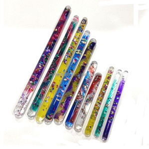 Baguette à Paillettes Liquides en Spirale Acrylique de 16cm Jouet Éducatif - Product Image 6