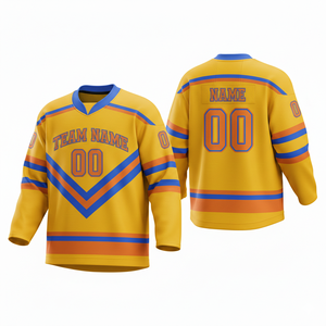 Jersey Personalizado para Fanáticos del Hockey sobre Hielo, Sublimado, Transpirable, de Poliéster, Manga Larga, Uniforme Deportivo - Product Image 3