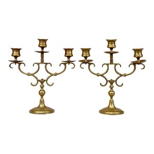 Candélabres en métal à 3 bras pour centre de table de mariage, chandelier pour dîner de gala et décoration de fête, support de bougie en alliage de zinc - Product Image 4