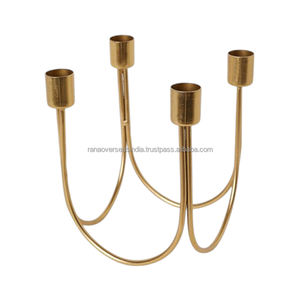 เชิงเทียนโลหะมีสไตล์ของตกแต่งโต๊ะแบบพรีเมี่ยมเหมาะสำหรับงานปาร์ตี้และงานอีเวนต์มีหลายขนาดและหลายดีไซน์ - Product Image 6