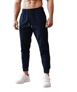Pantalones Deportivos de Felpa Lisos Personalizados de Alta Calidad para Hombre, Pantalones Deportivos Anchos al Por Mayor, Pantalones Deportivos Casuales para Hombre de Talla Grande, Pantalones Esenciales - Product Image 1