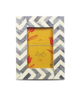 Décoration Cadre photo de luxe en MDF avec incrustation de nacre Cadre photo décoratif pour maisons modernes et décoration de table - Product Image 3