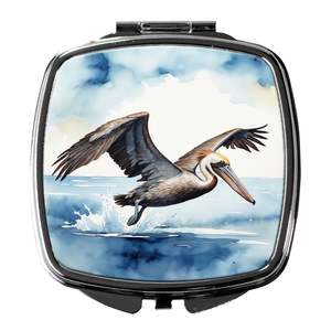 Pelican Diving <b>Compact</b> Travel Makeup <b>Mirror</b> Folding Handheld Pocket Decorative <b>Mirror</b> for Women and Girls Gift - Product Image 1